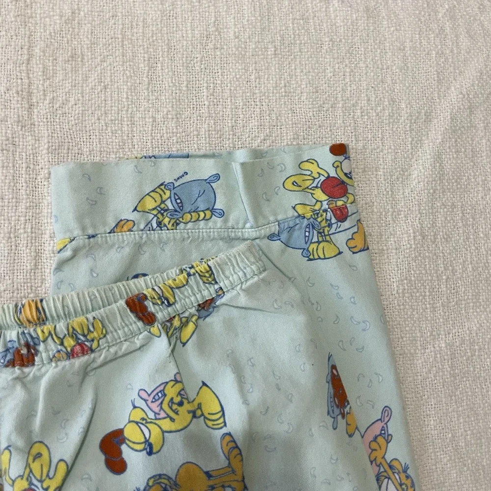 Vintage‎ Garfield Comic Strip Cat Odie Dog PAJAMA Pants 1990s RARE Adult Large